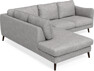 Madison - 2-sits soffa med divan vänster - Grå