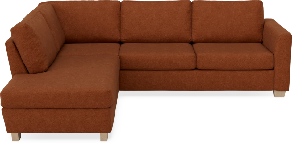 Friday - 2,5-sits soffa med divan vänster - Orange