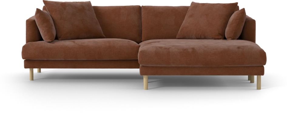 Harper - 4-sits med schäslong XL höger - Orange