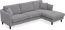 Eden - 2,5-sits soffa med schäslong - Grå