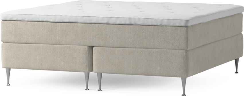 Delux Exclusive - Kontinentalsäng, dubbelsäng med bäddmadrass och sängben