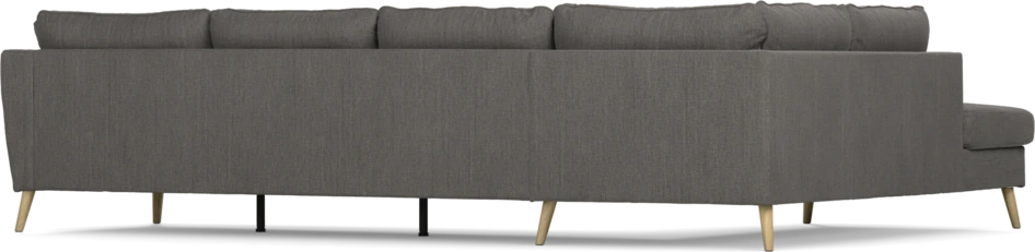 County - 3-sits soffa med divan vänster - Brun