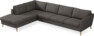 County - 3-sits soffa med divan vänster - Brun