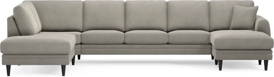 Eden - 3-sits soffa med divan vänster och schäslong höger - Grå
