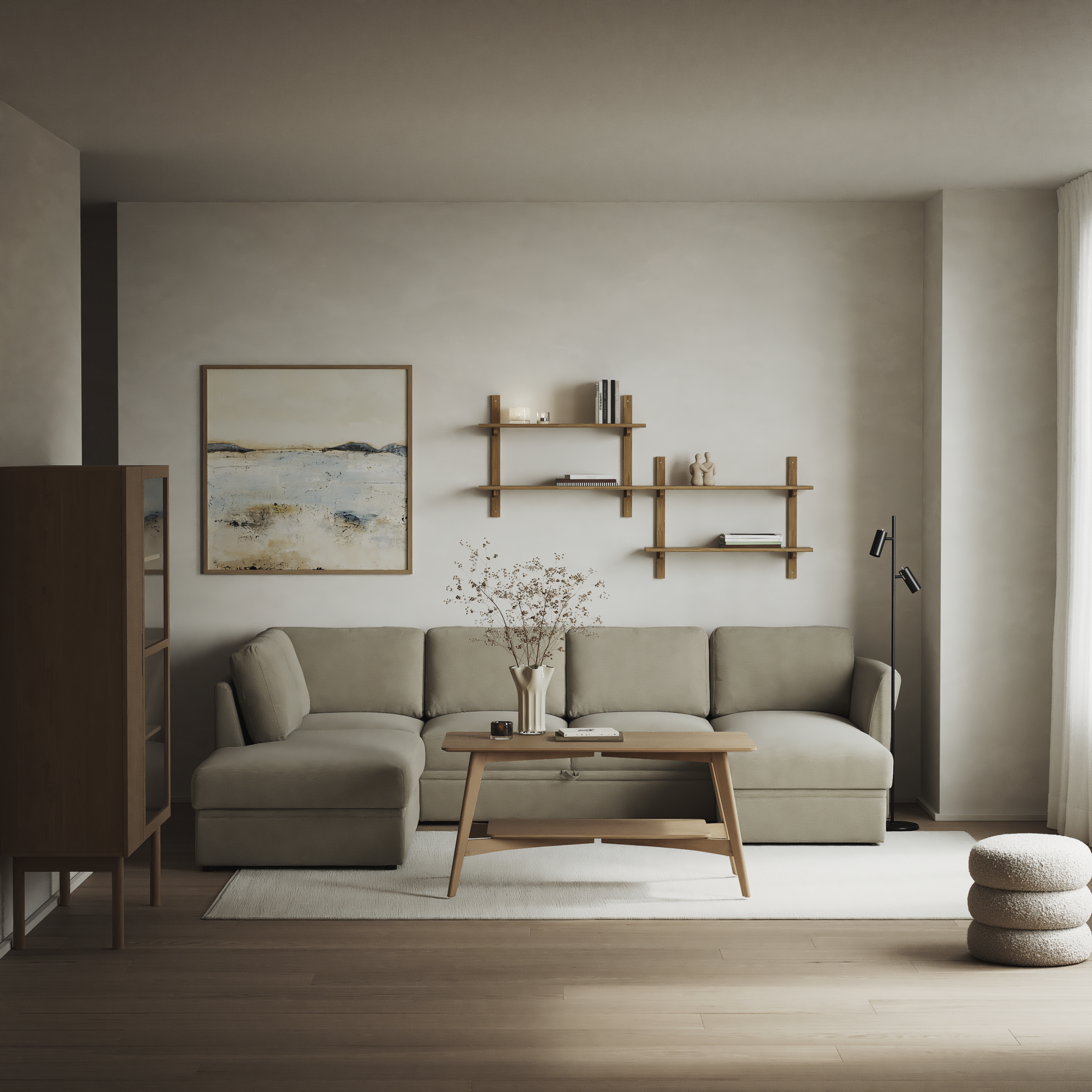 Öland - Bäddsoffa med divan vänster och schäslong höger - inspiration