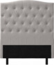 Delux Välvd - Sänggavel, 90-210 cm - Grå