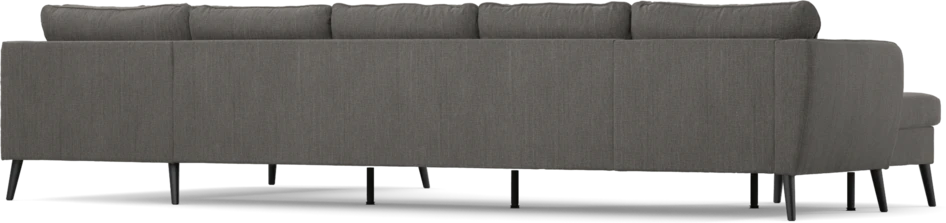 County - 4-sits soffa med schäslong vänster och divan höger - Brun