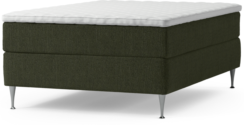Delux Exclusive - Kontinentalsäng, enkelsäng 140 cm med bäddmadrass och sängben