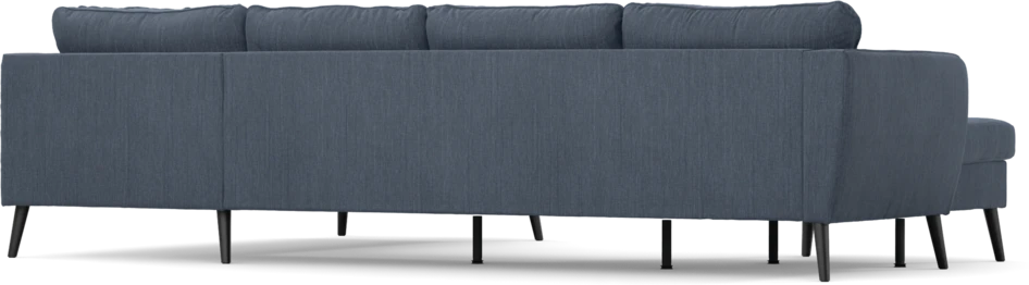 County - 3-sits soffa med schäslong vänster och divan höger - Blå