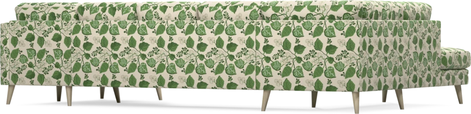 Eden - 3-sits soffa med divan vänster och schäslong höger - Flerfärgad