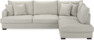 Mila - 3-sits soffa med divan höger - Vit