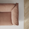 Cherrie - 3-sits soffa, hel dyna, fast klädsel - Rosa