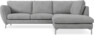 Madison - 2-sits soffa med divan höger - Vit