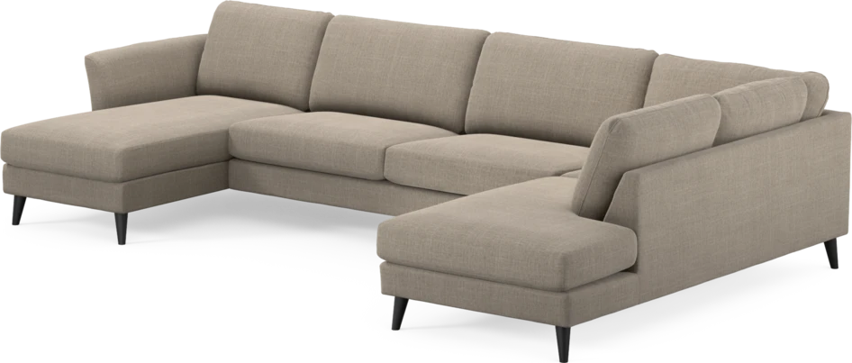 Bridge - 3-sits soffa med schäslong vänster och divan höger - Beige