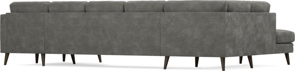 Eden - 3-sits soffa med divan vänster och schäslong höger - Grå