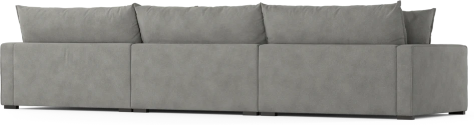 Rossi - 4-sits soffa med schäslong XL höger - Grå