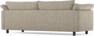 Cherrie - 3-sits soffa, hel dyna, fast klädsel - Beige