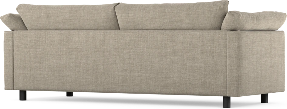 Cherrie - 3-sits soffa, hel dyna, fast klädsel - Beige