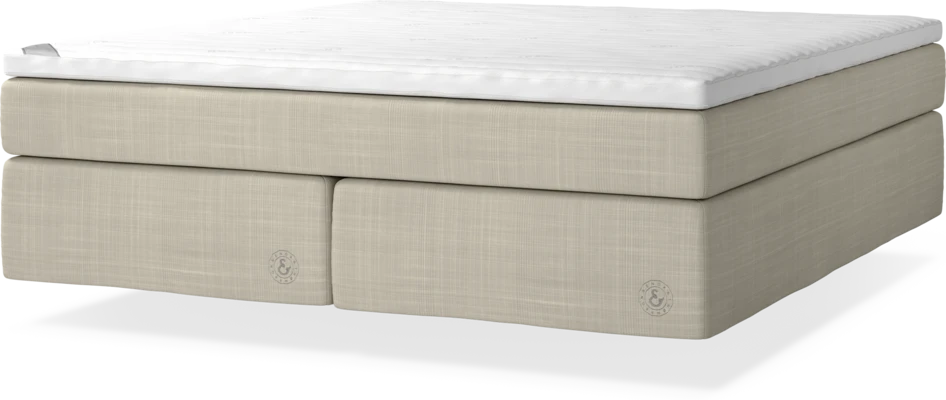Cape Farewell Comfort - Kontinentalsäng, dubbelsäng med svävande utseende - Beige