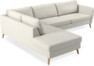 County - 2,5-sits soffa med divan vänster - Vit
