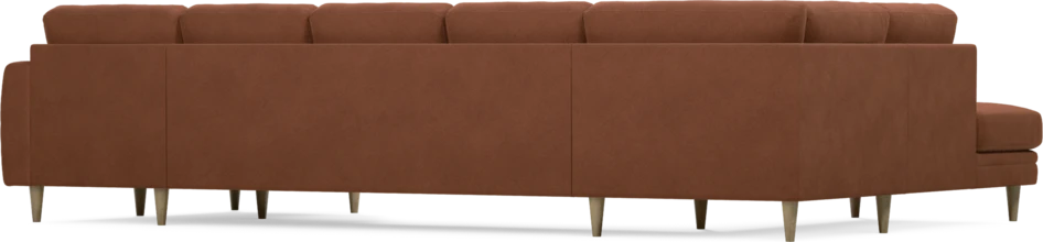 Eden - 3-sits soffa med divan vänster och schäslong höger - Orange