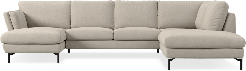 Madison Lux - 2-sits soffa med schäslong vänster och divan höger - Beige