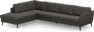 County - 3-sits soffa med divan vänster - Grå
