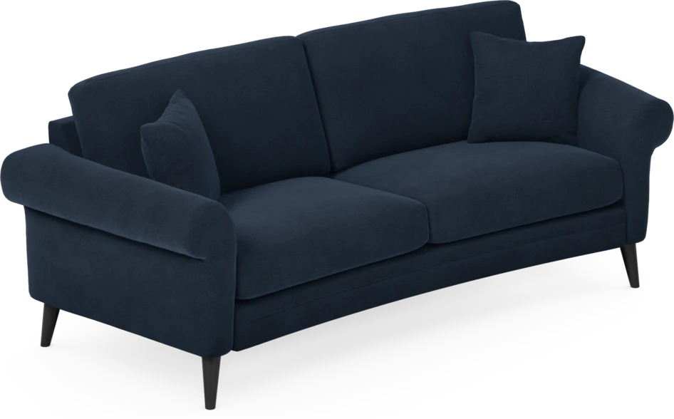 Eden - 2,5-sits soffa svängd - Blå