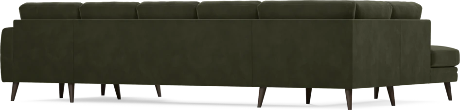 Eden - 3-sits soffa med divan vänster och schäslong höger - Grön