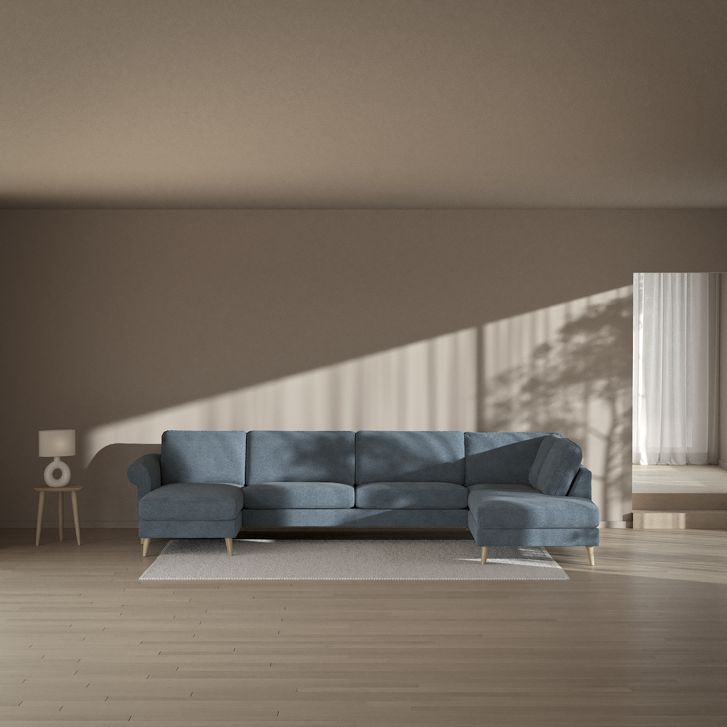 Bridge - 3-sits soffa med schäslong vänster och divan höger - inspiration