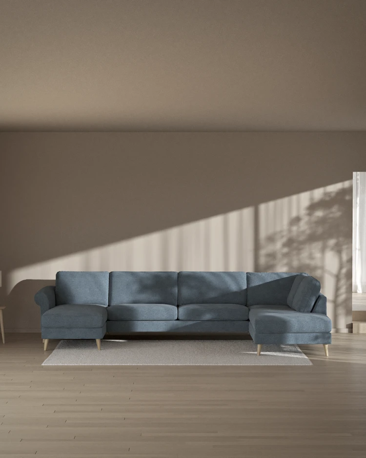 Bridge - 3-sits soffa med schäslong vänster och divan höger - inspiration