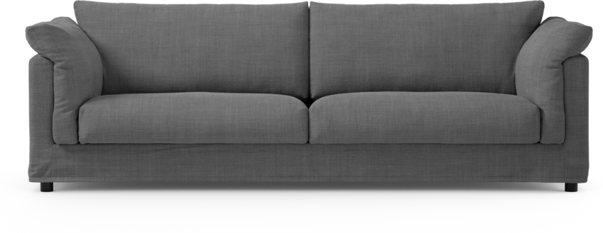 Cherrie - 4-sits soffa med kappa - Grå