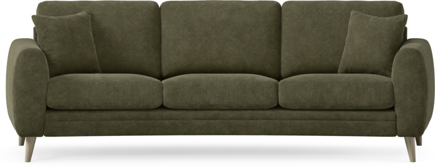 Eden - 3-sits soffa svängd - Grön