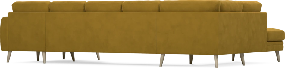 Eden - 3-sits soffa med divan vänster och schäslong höger - Gul