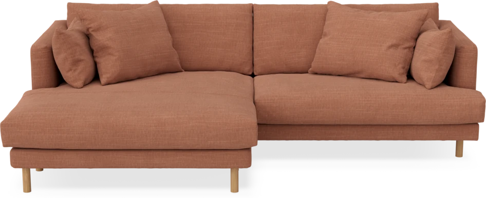 Harper - 4-sits med schäslong XL vänster - Orange
