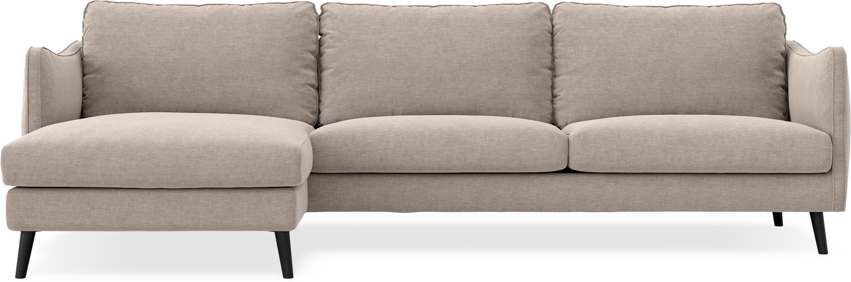 Madison - 3-sits soffa med schäslong vänster - Beige