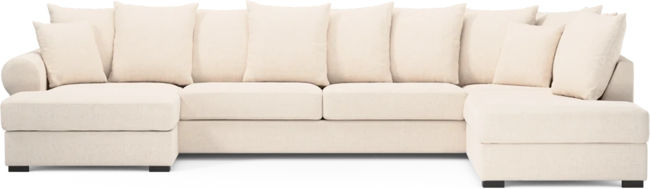 Town - 3-sits soffa med divan höger och schäslong vänster - Vit