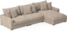 Rossi - 3-sits soffa med schäslong höger - Beige