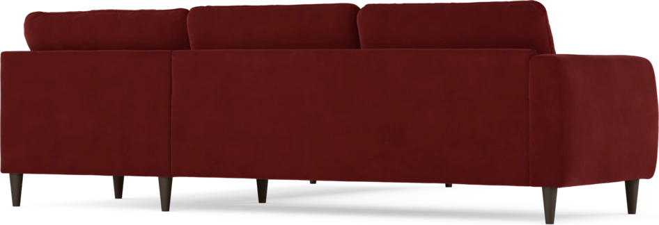 Bridge - Hörnsoffa, 2+2-sits - Röd