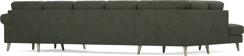 Eden - 3-sits soffa med divan vänster och schäslong höger - Grön