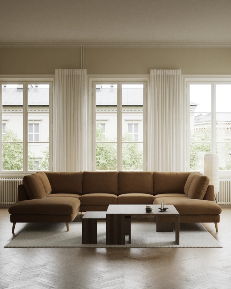Madison Lux - 2-sits soffa med divan vänster och höger - inspiration