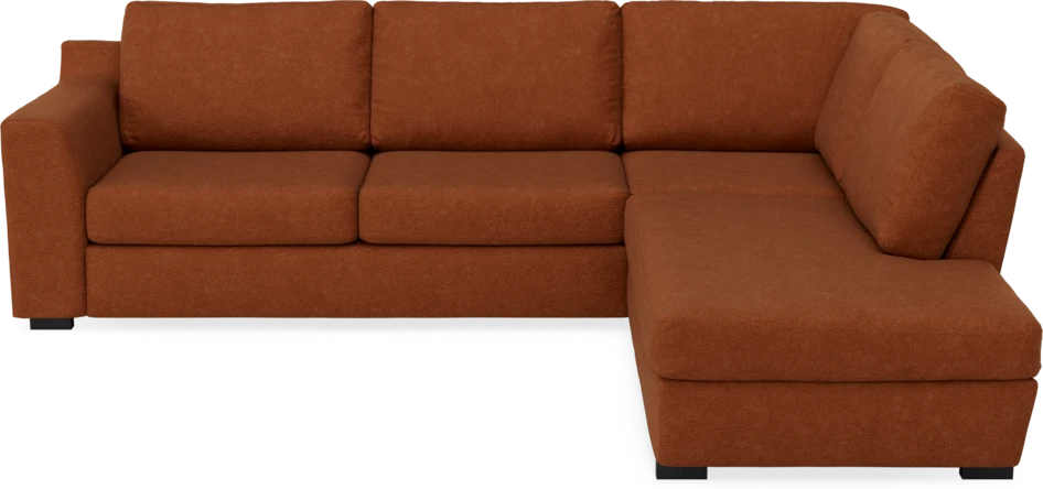 Friday - 2,5-sits soffa med divan höger - Orange