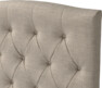 Delux Välvd - Sänggavel, 90-210 cm - Beige
