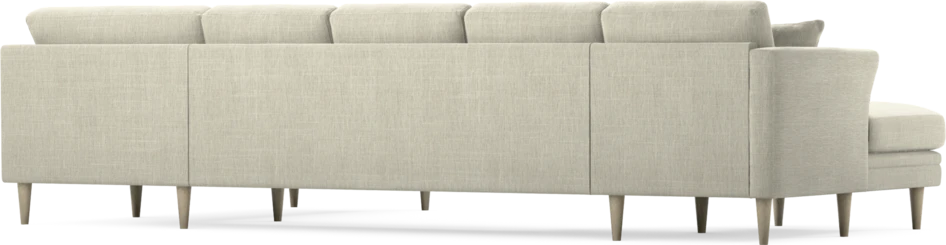 Eden - 3-sits soffa med schäslong vänster och divan höger - Beige