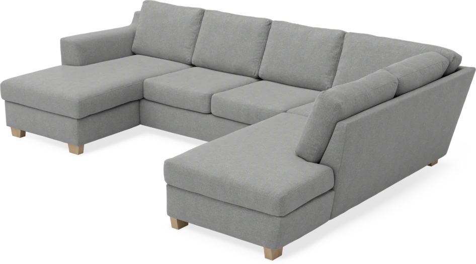 Friday - 3-sits soffa med schäslong vänster och divan höger - Grå