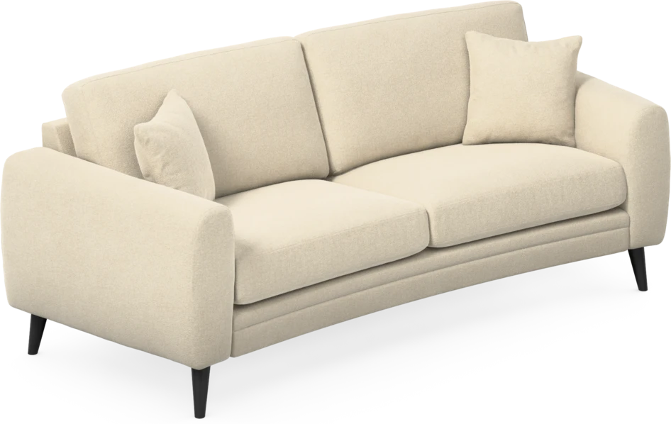 Eden - 2,5-sits soffa svängd - Beige