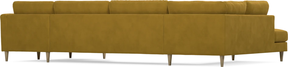 Bridge - 3-sits soffa med divan vänster och schäslong höger - Gul