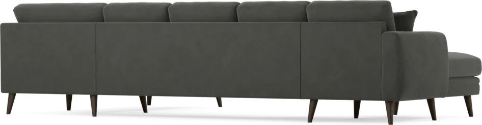 Eden - 3-sits soffa med schäslong vänster och divan höger - Grå