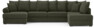 Town - 3-sits soffa med divan höger och schäslong vänster - Grön