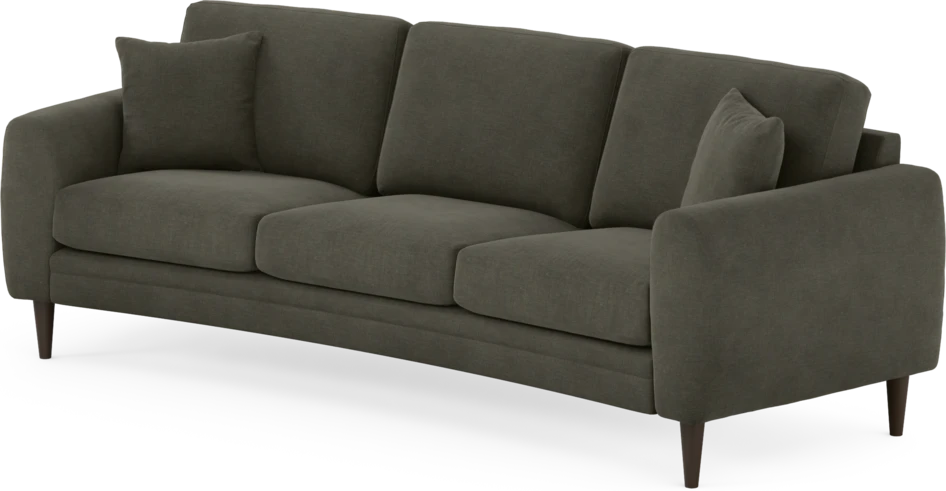 Eden - 3-sits soffa svängd - Grå